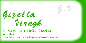 gizella viragh business card
