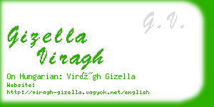 gizella viragh business card
